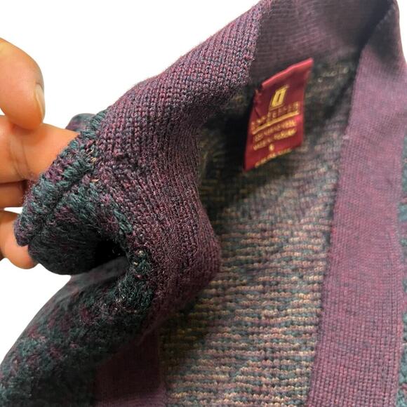Vintage Nordstrom 100% Merino Wool Cardigan Sweater Made in Uruguay Medium Retro - Picture 5 of 13